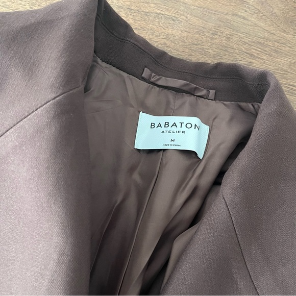 Aritzia Babaton Agency Blazer Relaxed Blazer in Brown Medium - Picture 8 of 9